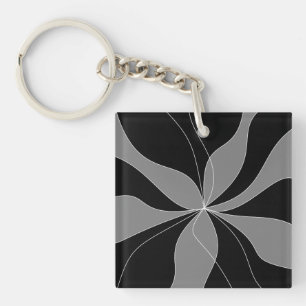 Een zeer elegante en kische nachtbloemen sleutelha sleutelhanger