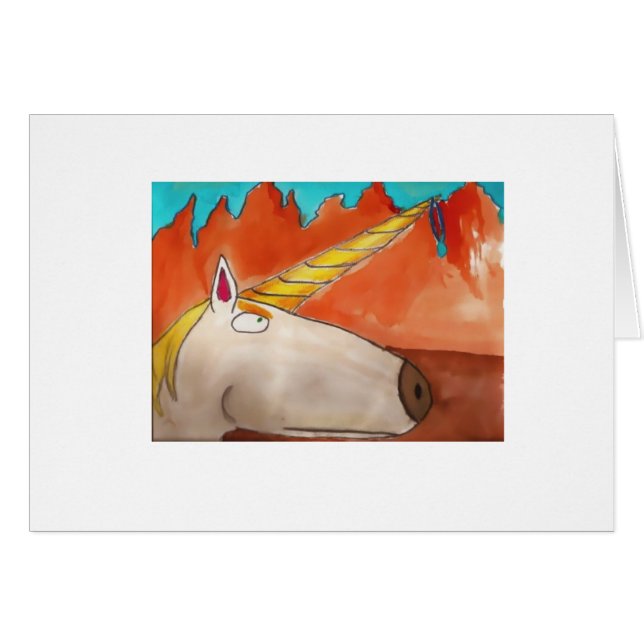 Een zeer ernstige Unicorn (Voorkant Horizontaal)