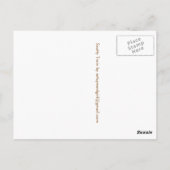 "Een zeer ernstige wending" Briefkaart (Achterkant)