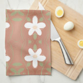 Een zeer Fancy theedoek met honingbruinen (Quarter Fold)