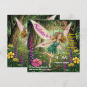 Een zeer feeëriek feest kaart (Voorkant / Achterkant)