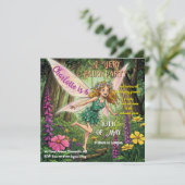 Een zeer feeëriek feest kaart (Staand voorkant)