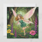 Een zeer feeëriek feest kaart (Achterkant)