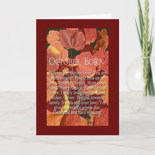 EEN ZEER GELUKKIGE HERFSTVERJAARDAG FEESTDAGEN KAART (Voorkant)