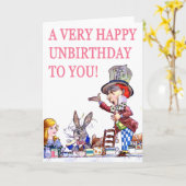 Een zeer Gelukkige Unbirthday aan u! Kaart (Gele Bloem)