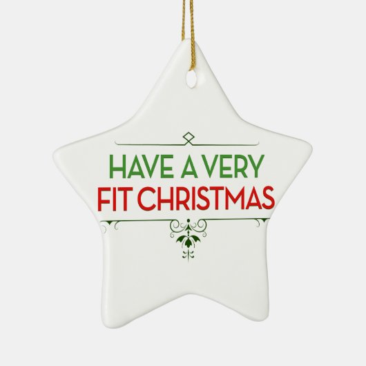 Een zeer geschikte kerstbevruchting hebben keramisch ornament (Rechts)