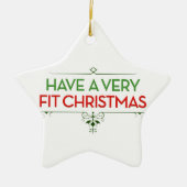 Een zeer geschikte kerstbevruchting hebben keramisch ornament (Voorkant)