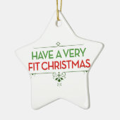 Een zeer geschikte kerstbevruchting hebben keramisch ornament (Links)