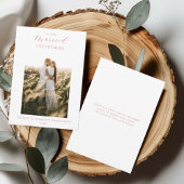 Een zeer getrouwde Christmas Pas getrouwd fotokaar Bedankkaart