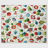 Een zeer gevlekt kerstpapier cadeaupapier (Vlak)