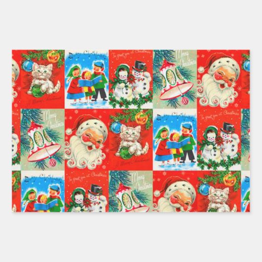 Een zeer gevlekte kerstinpakken inpakpapier vel (Voorkant 2)