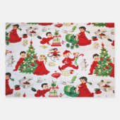 Een zeer gevlekte kerstinpakken inpakpapier vel (Voorkant)