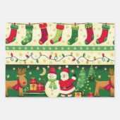 Een zeer gevlekte kerstinpakken inpakpapier vel (Voorkant 3)