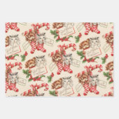 Een zeer gevlekte kerstinpakken inpakpapier vel (Voorkant)