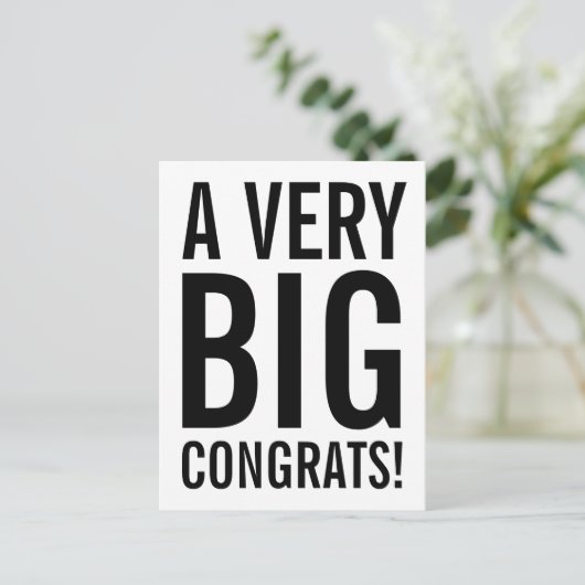 Een zeer groot Briefkaart (Staand voorkant)