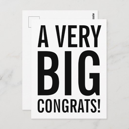 Een zeer groot Briefkaart (Voorkant / Achterkant)