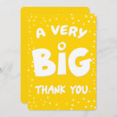 Een zeer grote dank van mij bedankkaart (Voorkant / Achterkant)
