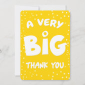 Een zeer grote dank van mij bedankkaart (Voorkant)