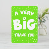 Een zeer grote dank van mij bedankkaart (Staand voorkant)