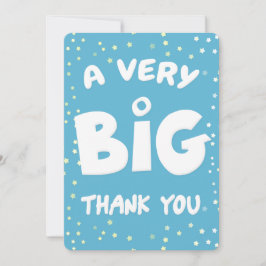 Een zeer grote dank van mij bedankkaart