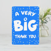 Een zeer grote dank van mij bedankkaart (Staand voorkant)