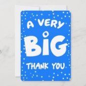 Een zeer grote dank van mij bedankkaart (Voorkant)