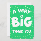 Een zeer grote dank van mij bedankkaart (Voorkant)