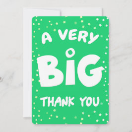 Een zeer grote dank van mij bedankkaart