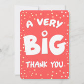 Een zeer grote dank van mij bedankkaart (Voorkant)