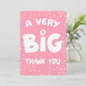 Een zeer grote dank van mij bedankkaart (Staand voorkant)