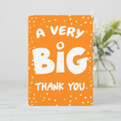 Een zeer grote dank van mij bedankkaart (Staand voorkant)