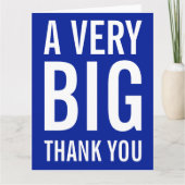 Een zeer grote dank voor je kaart (Voorkant)
