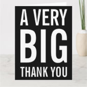 Een zeer grote dank voor je kaart (Voorkant)