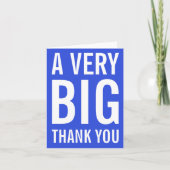 Een zeer grote dank voor je kaart (Voorkant)