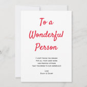 Een zeer grote dank voor uw Kantoor Bedankkaart (Achterkant)