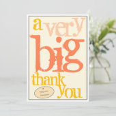 Een zeer grote dank voor uw speciale waardering vo bedankkaart (Staand voorkant)