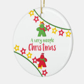 Een zeer handige kerstkaart gamer keramisch ornament (Links)