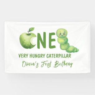 Eén zeer hongerige rups eerste verjaardagsfeestje spandoek