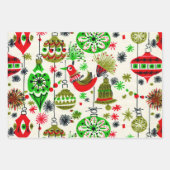 Een zeer intage kerstmis inpakpapier vel (Voorkant 2)