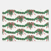 Een zeer intage kerstmis inpakpapier vel (Voorkant)