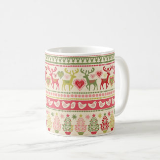 Een zeer intage kerstmis koffiemok