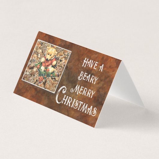Een zeer kerstfeestelijke kerst kaart (Voorkant)