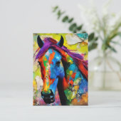 Een zeer kleurrijk Briefkaart (Staand voorkant)