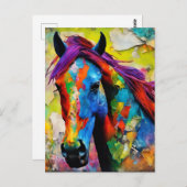 Een zeer kleurrijk Briefkaart (Voorkant / Achterkant)