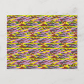 Een zeer kleurrijk patroon met veel verschillende  briefkaart (Achterkant)