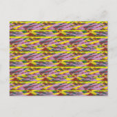 Een zeer kleurrijk patroon met veel verschillende  briefkaart (Voorkant)