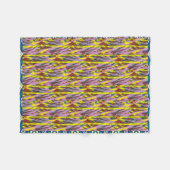 Een zeer kleurrijk patroon met veel verschillende fleece deken (Voorkant (Horizontaal))