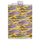 Een zeer kleurrijk patroon met veel verschillende  heupfles (Voorkant)