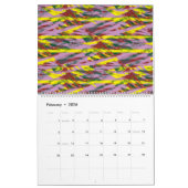 Een zeer kleurrijk patroon met veel verschillende  kalender (Feb 2026)