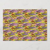 Een zeer kleurrijk patroon met veel verschillende  programmakaart (Achterkant)